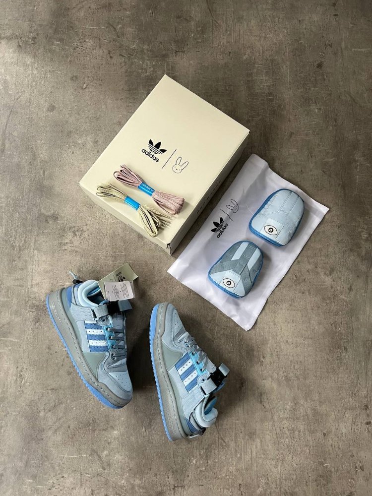 Bad Bunny X Forum Buckle Low Blue Tint