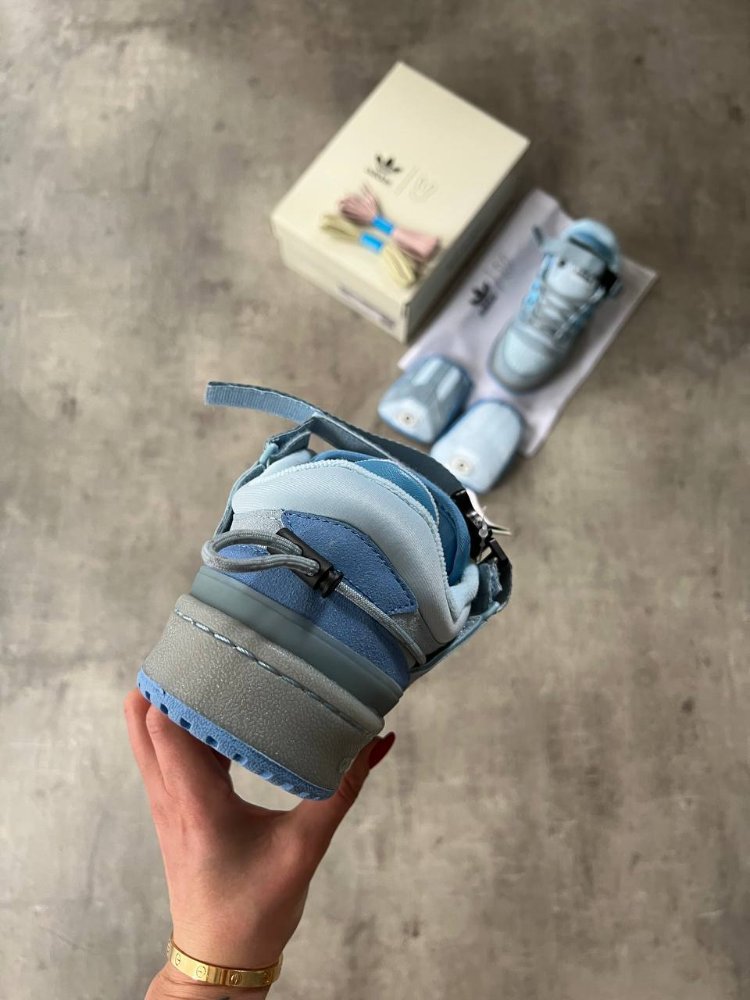 Bad Bunny X Forum Buckle Low Blue Tint