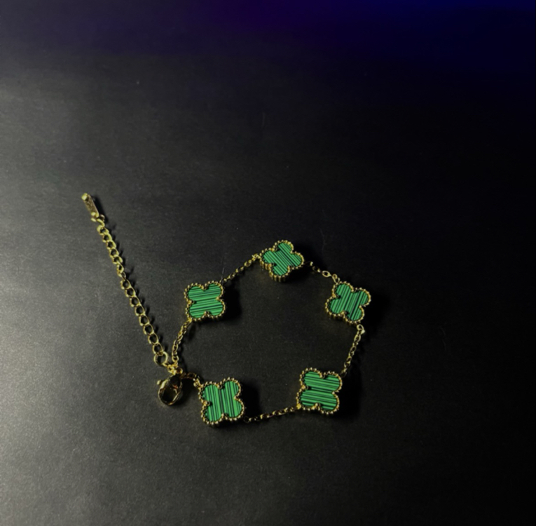 VAN CLEEF YEŞİL-GOLD BİLEKLİK