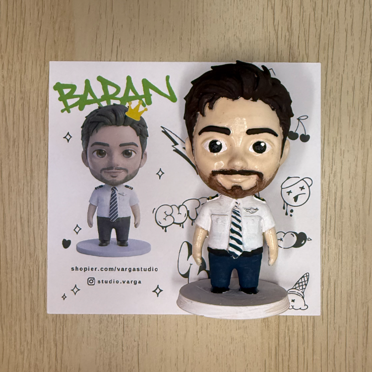 Kişiye Özel 3D Figür Boyalı Çift Figürü (10 CM)