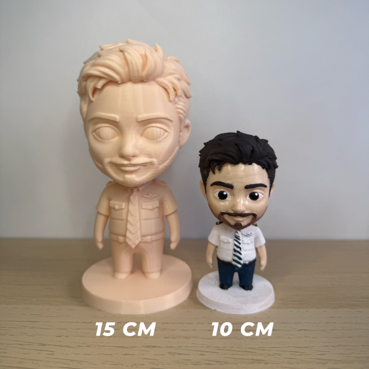 Kişiye Özel 3D Figür Tekli Boyama Seti (10 CM)