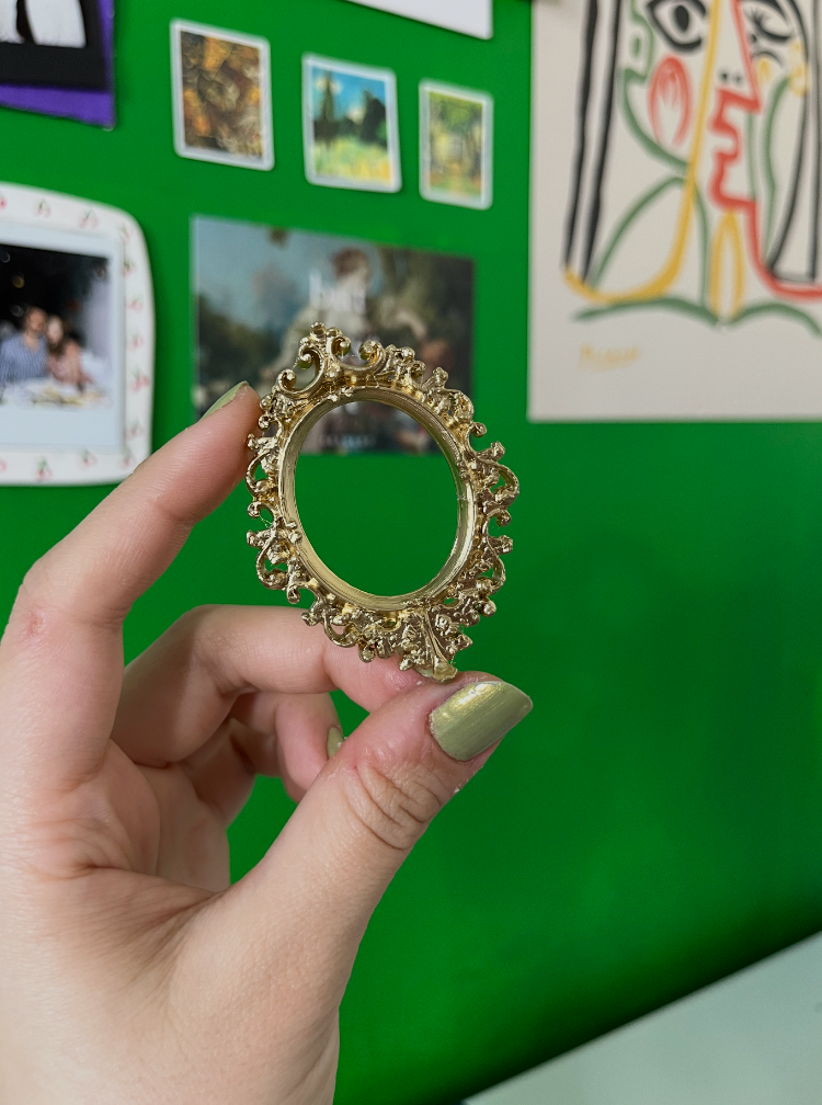 Oval Barok Çerçeve – Altın Kaplama Museum of Us Uyumlu