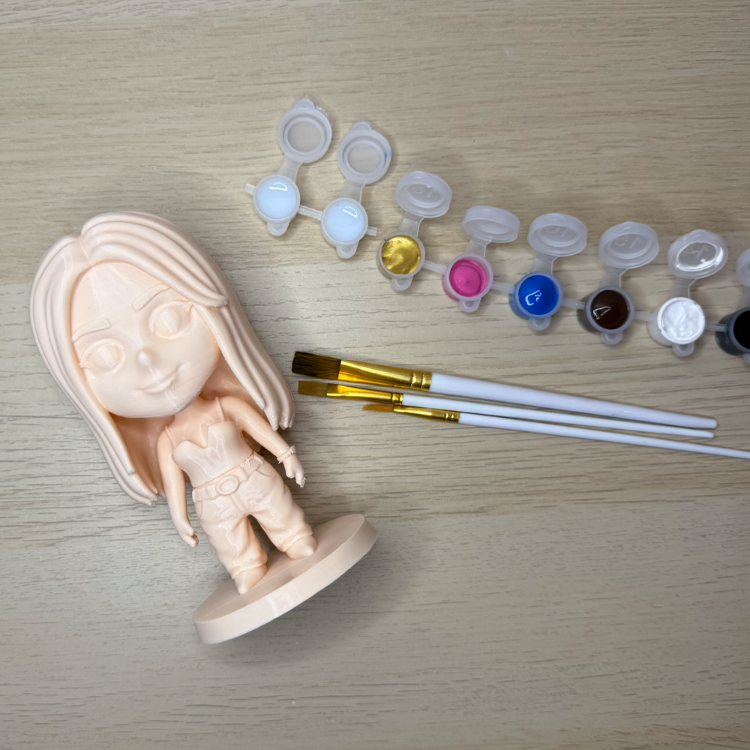 Kişiye Özel 3D Figür Tekli Boyama Seti (15 CM)