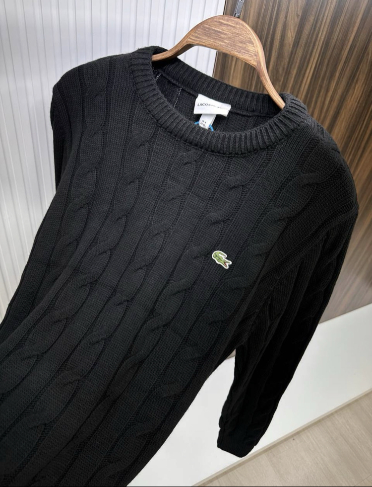 LACOSTE BLACK İTHAL VİP KAZAK