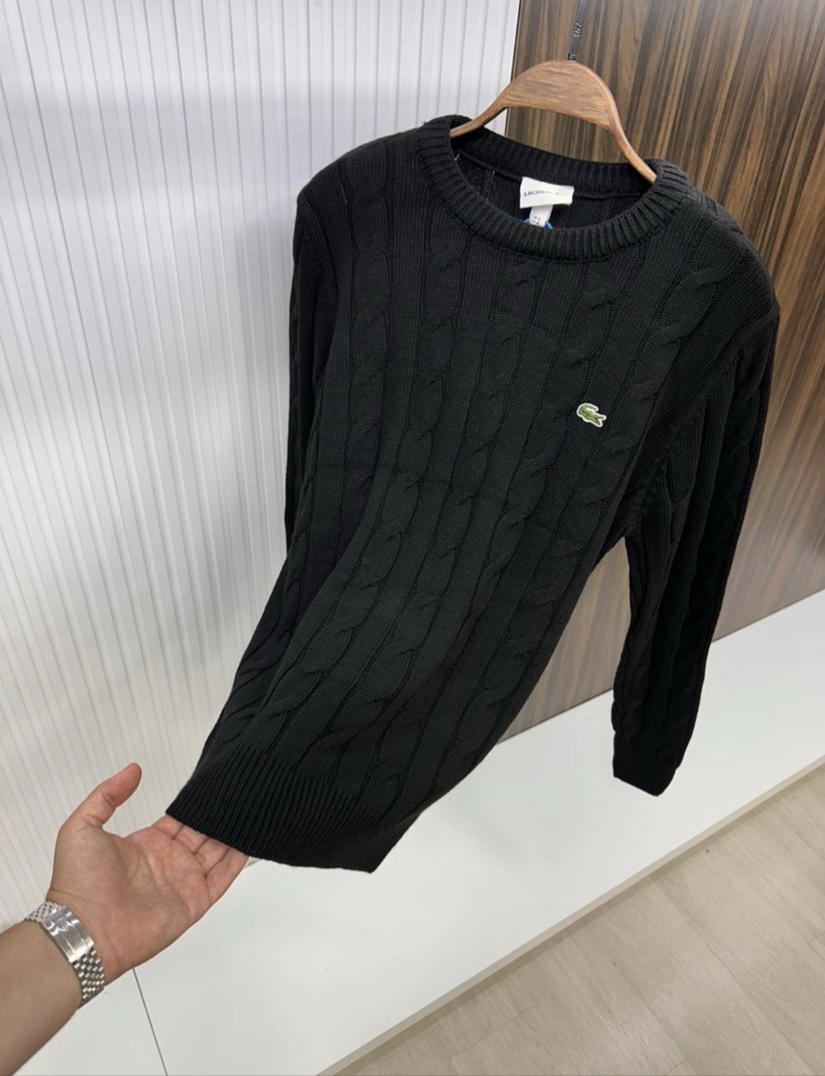 LACOSTE BLACK İTHAL VİP KAZAK