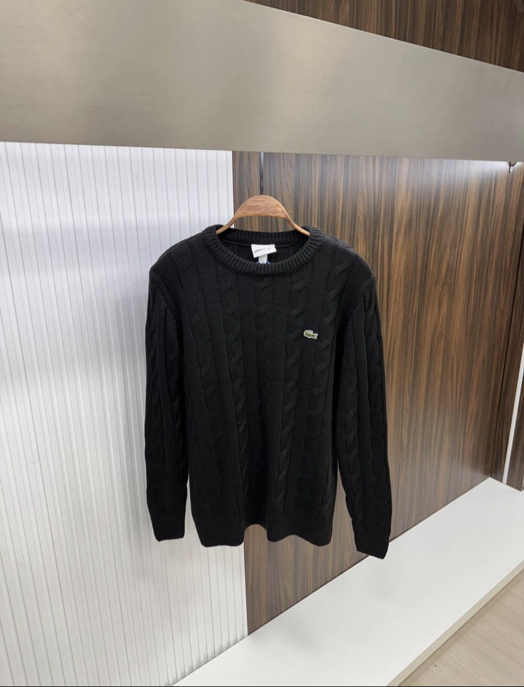 LACOSTE BLACK İTHAL VİP KAZAK