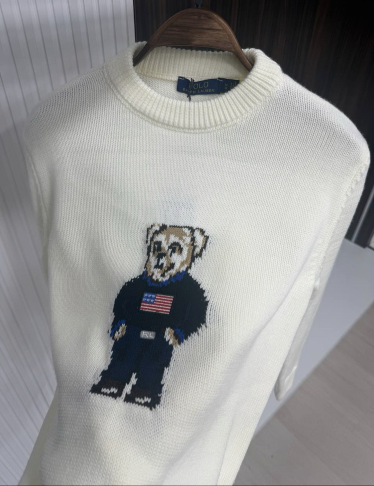 RALPH LAUREN BEYAZ İTHAL KAZAK