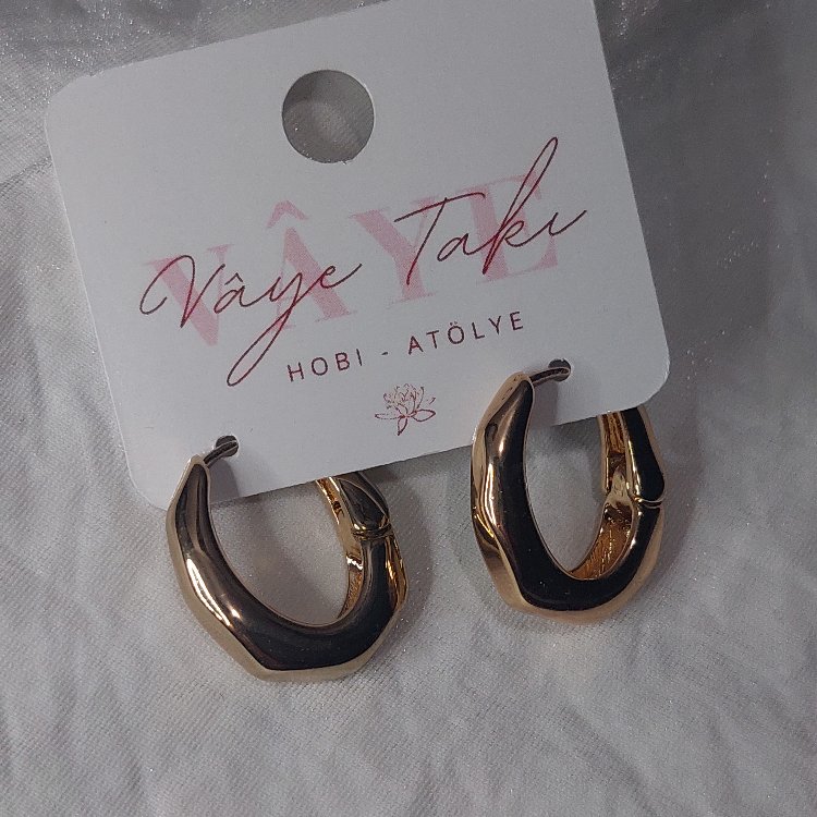 Gold halka küpe