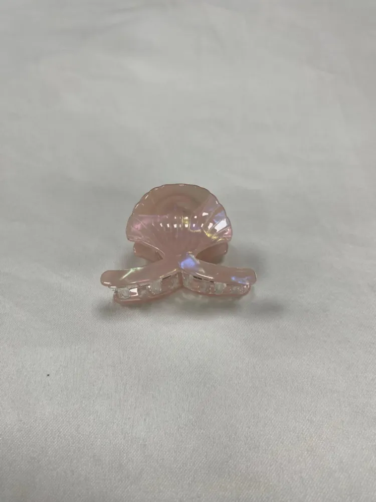 Parlak Deniz Kabuğu Saç Tokası - PEMBE