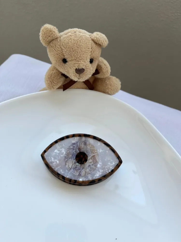 Leopar Çerçeveli Göz Toka - LİLA