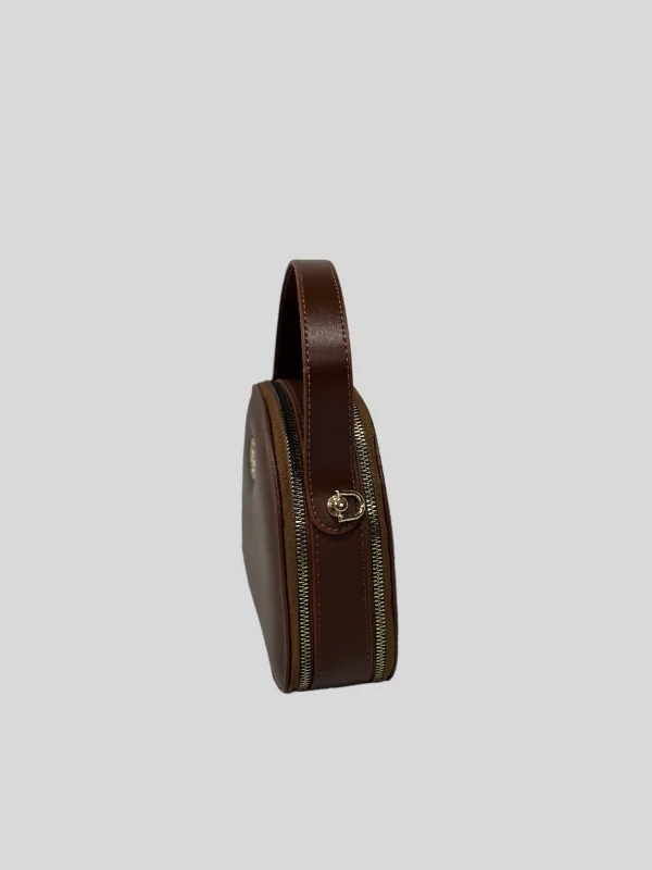 ÇİFT FERMUARLI OVAL ÇANTA