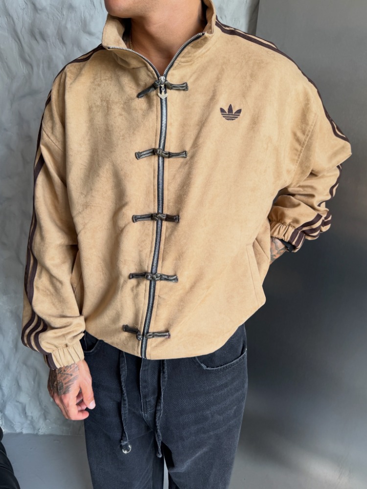 CHİNESE 1/1 Kalite Süet Ceket - Camel