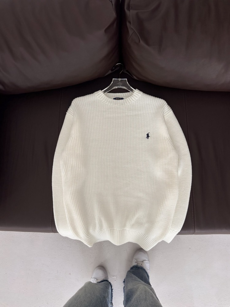 A Kalite PL Triko Sweatshirt - Beyaz