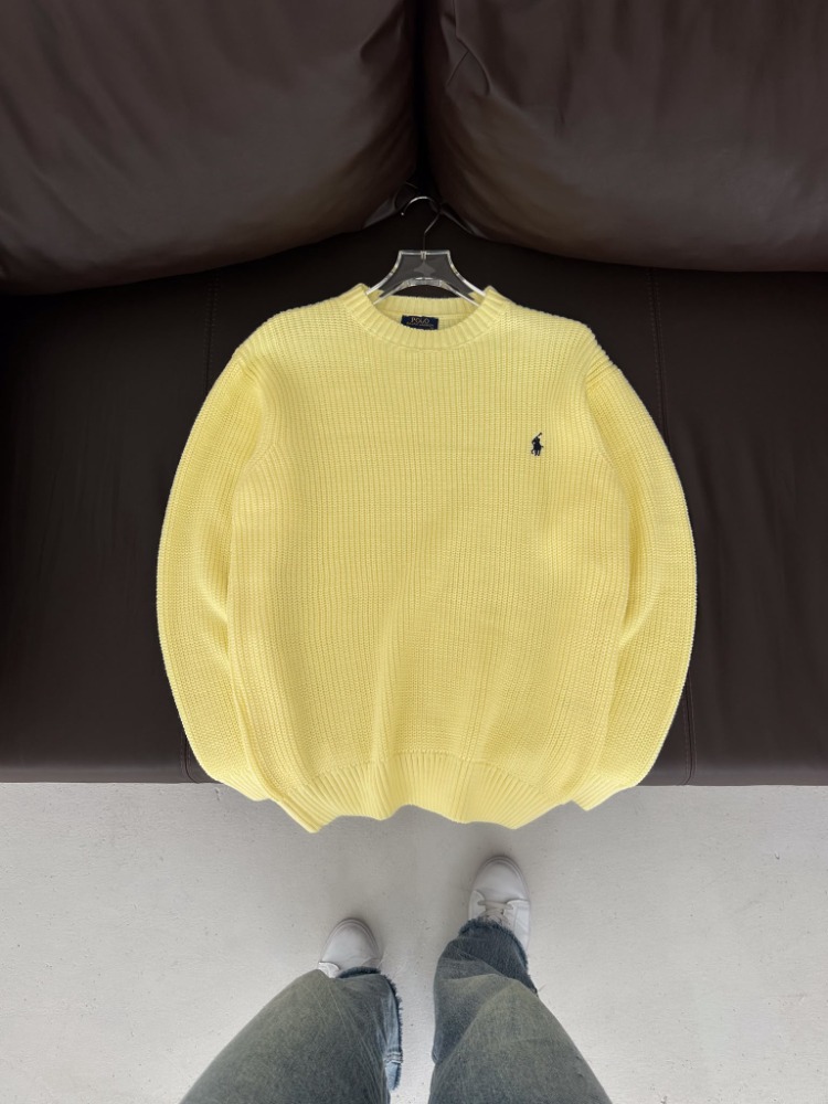 A Kalite PL Triko Sweatshirt - Sarı