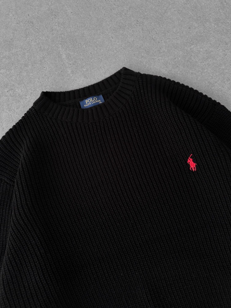A Kalite PL Triko Sweatshirt - Siyah