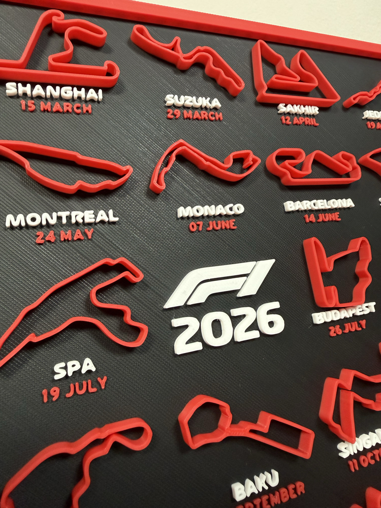 Formula 1 Masaüstü Takvimi Stantlı