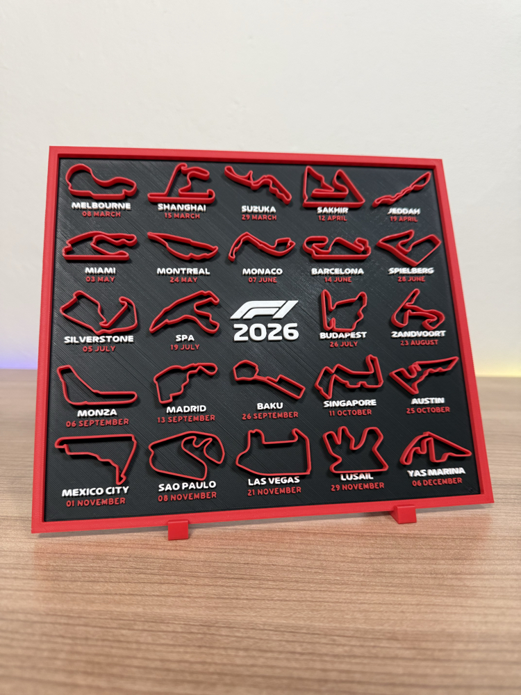 Formula 1 Masaüstü Takvimi Stantlı