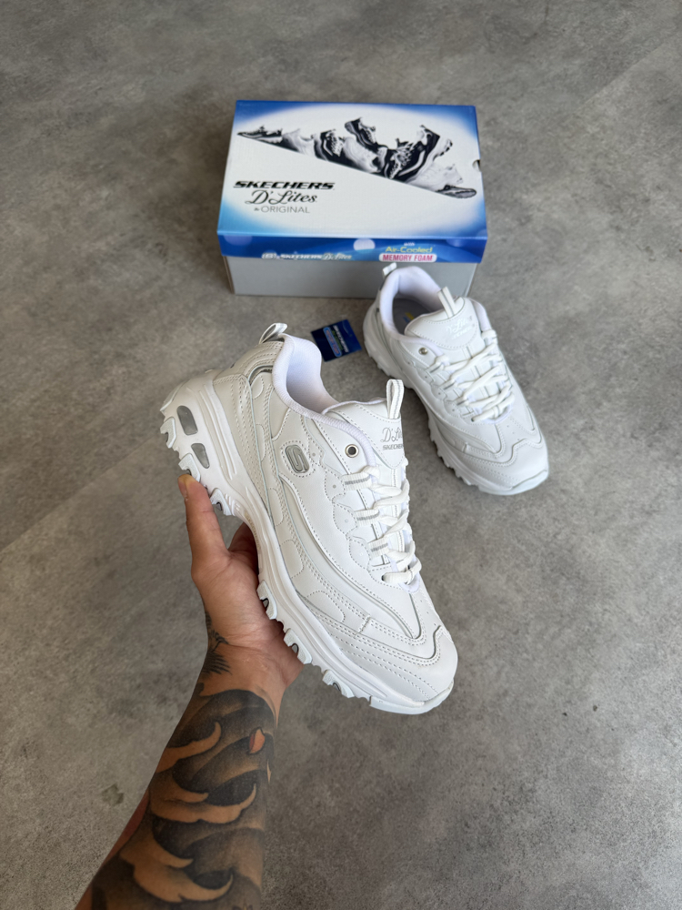 Skechers Dlites New White (Tam kalıptır)