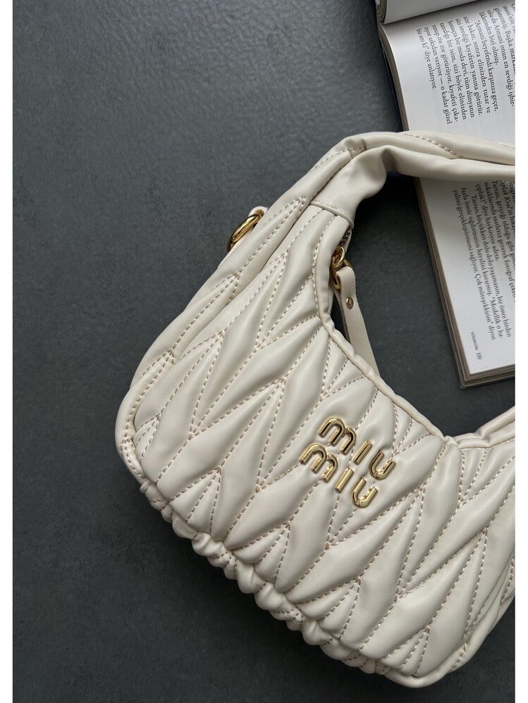 Miu Miu Cream Leather Bag