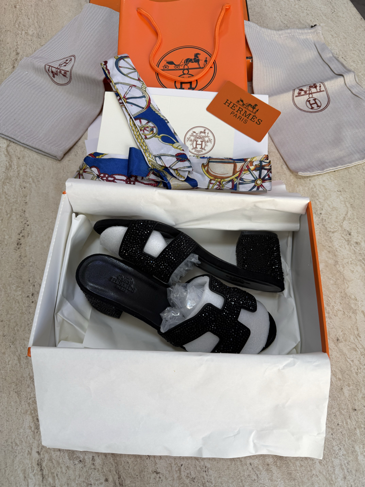 Hermes Oasis Grane Sandale Diamond (Full Set)