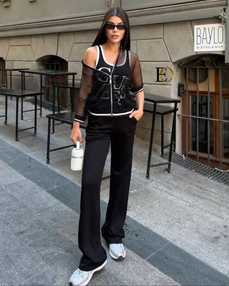 Guess Üçlü Takım Black Silver
