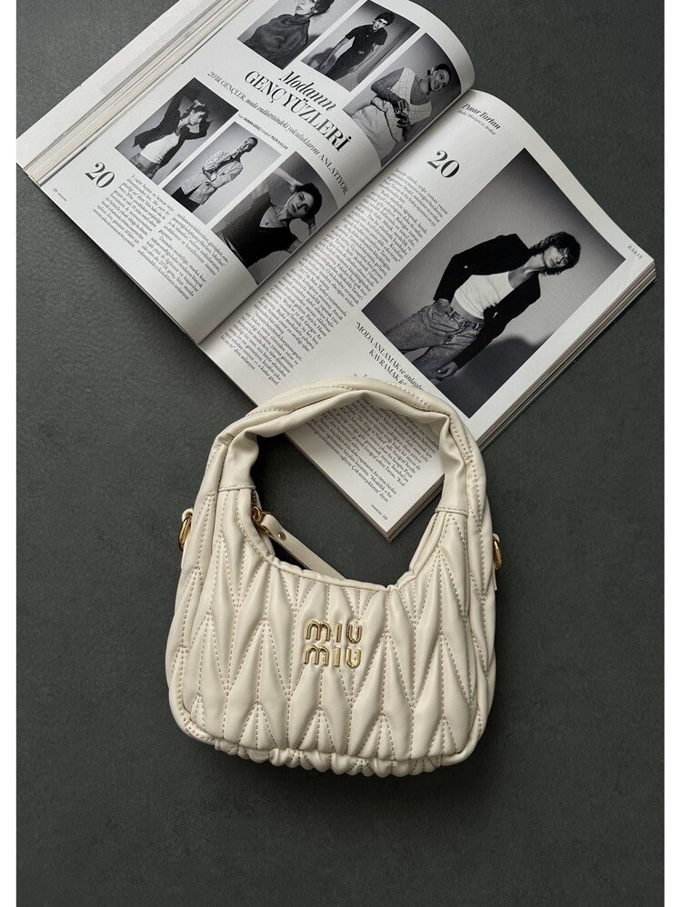 Miu Miu Cream Leather Bag