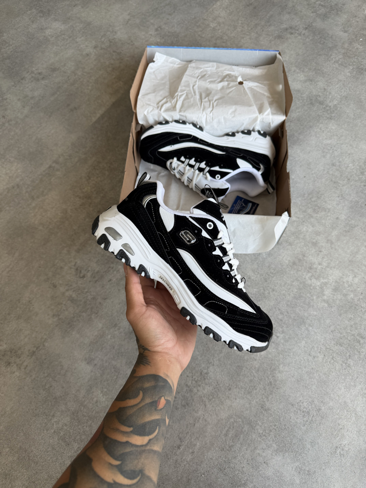 Skechers Dlites Black White (Tam kalıptır)