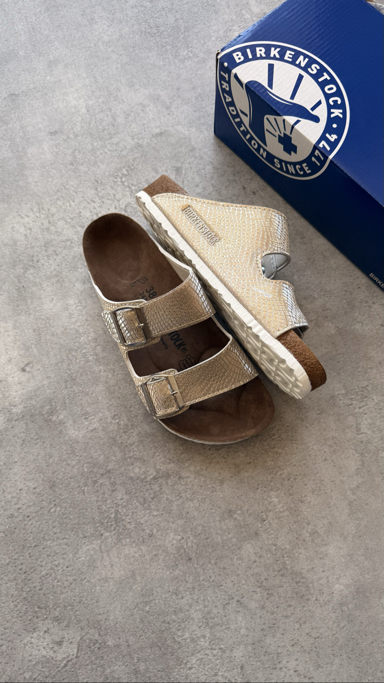 Birkenstock Snake Skin Gold Series V02