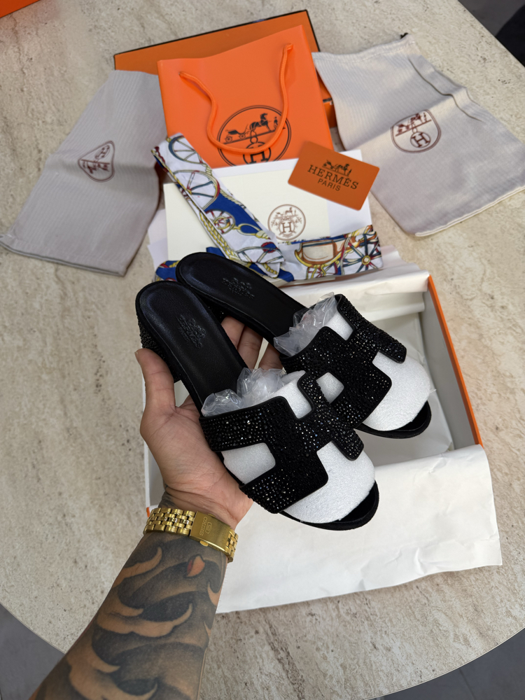 Hermes Oasis Grane Sandale Diamond (Full Set)