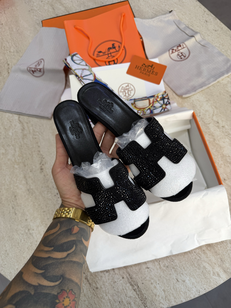 Hermes Oasis Grane Sandale Diamond (Full Set)