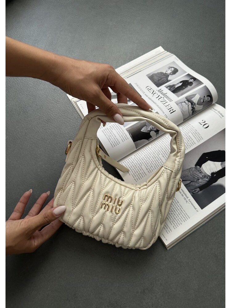 Miu Miu Cream Leather Bag