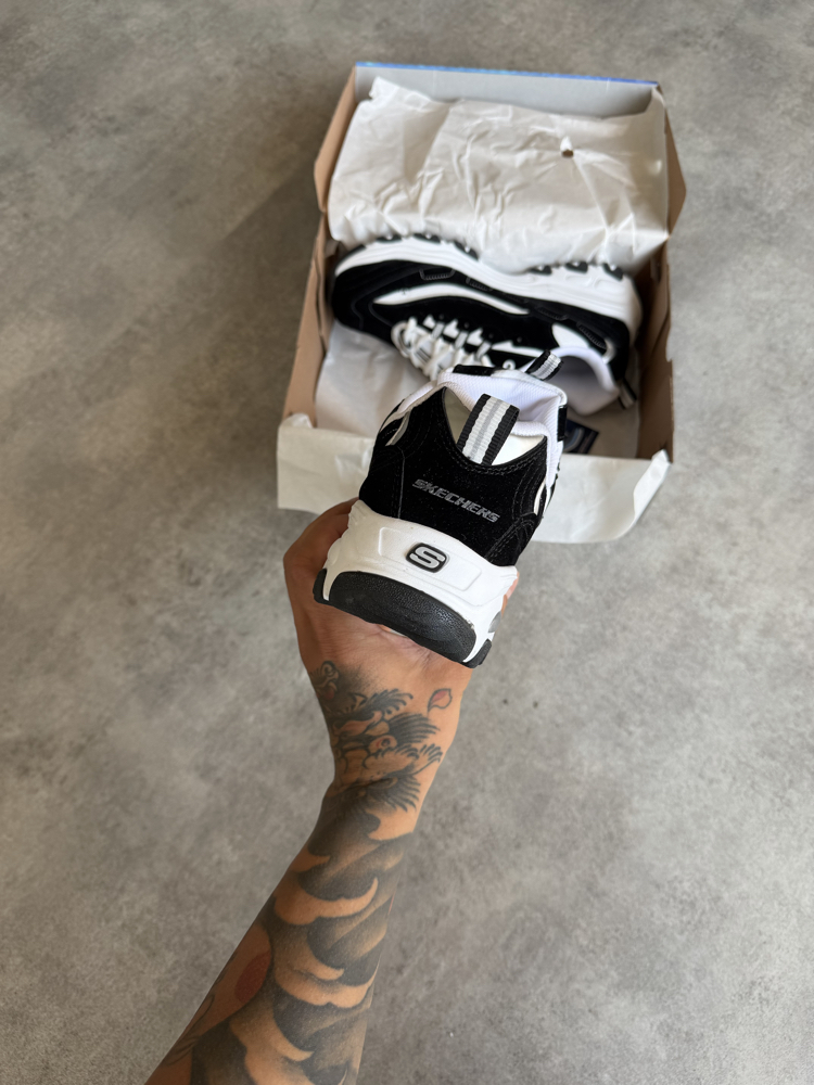 Skechers Dlites Black White (Tam kalıptır)