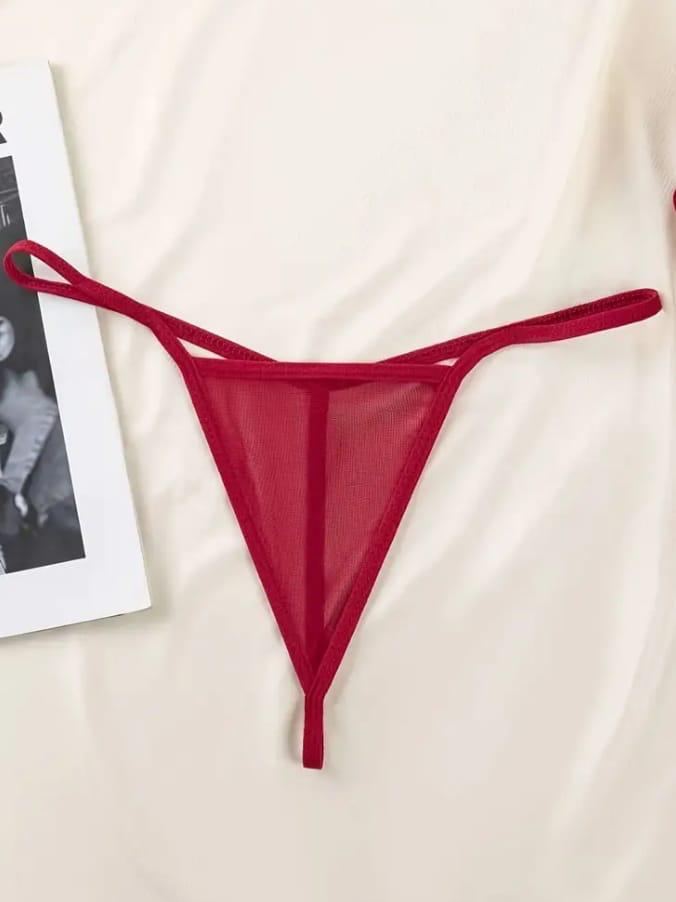 Bordo Dantel Detaylı Yırtmaçlı Uzun Gecelik