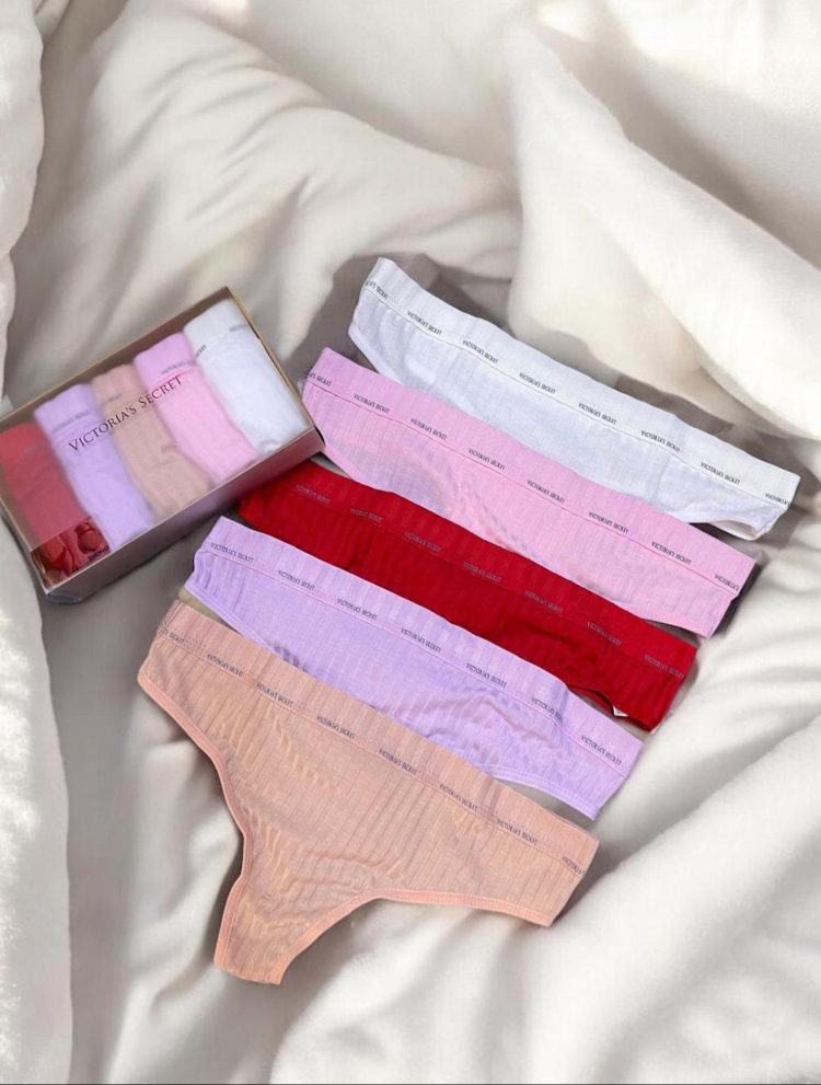 VS Ribana 5’li Günlük Konfor Tanga Seti – Pastel 