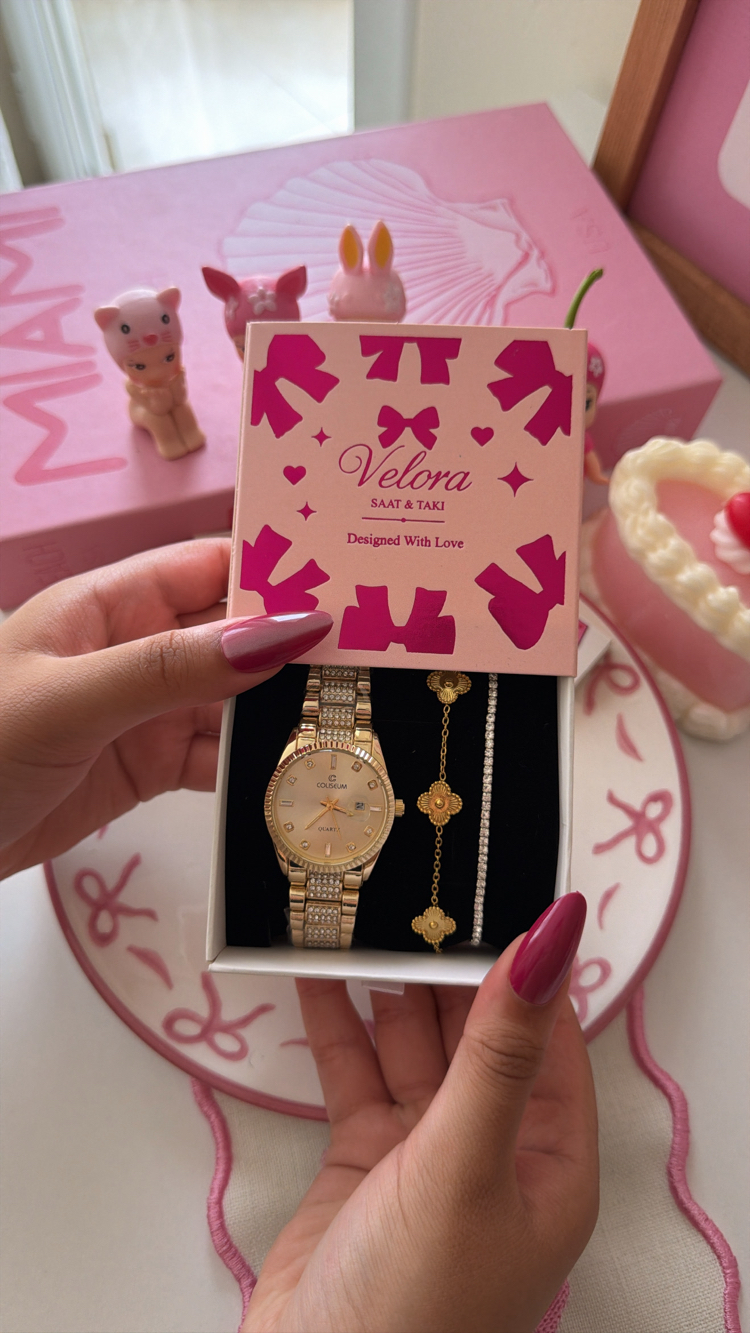 Gold içi gold shine set