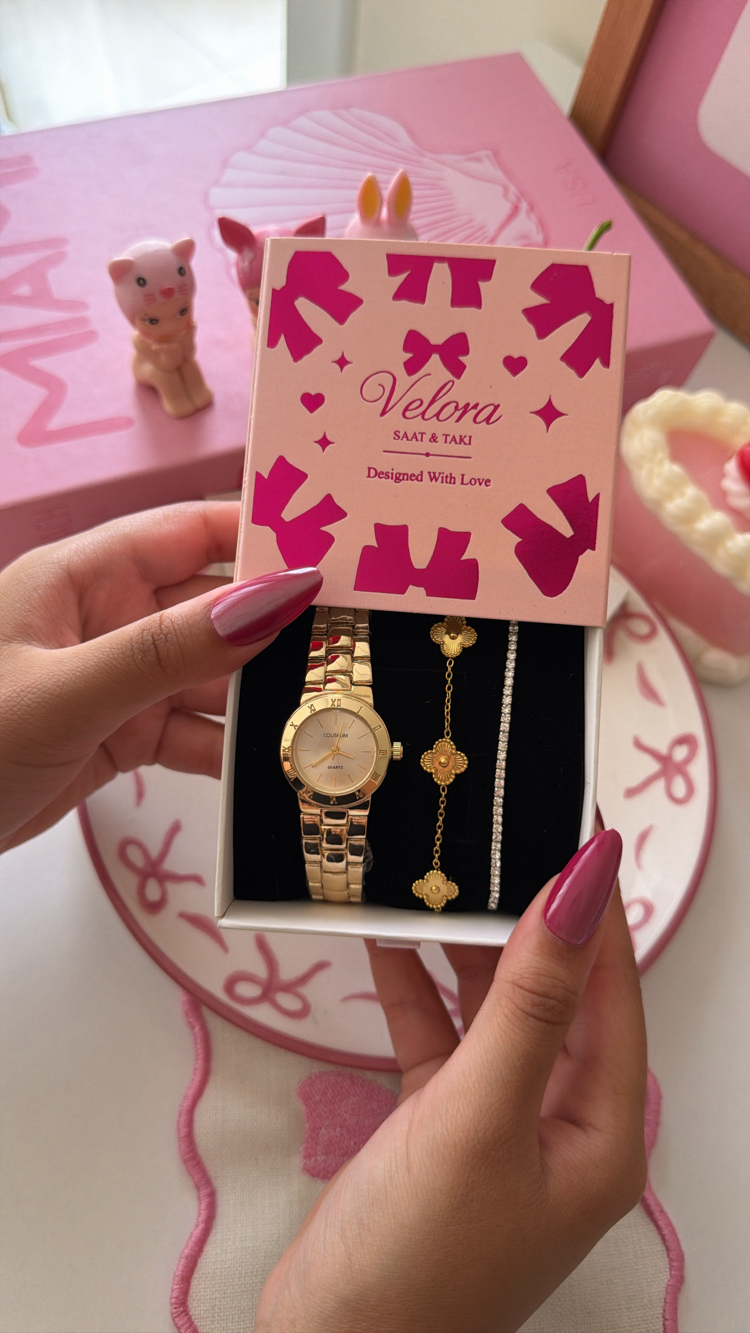 Gold içi gold evora set
