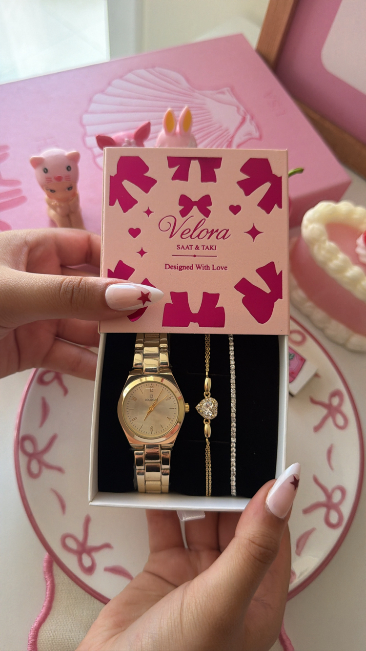 Gold içi gold nova set