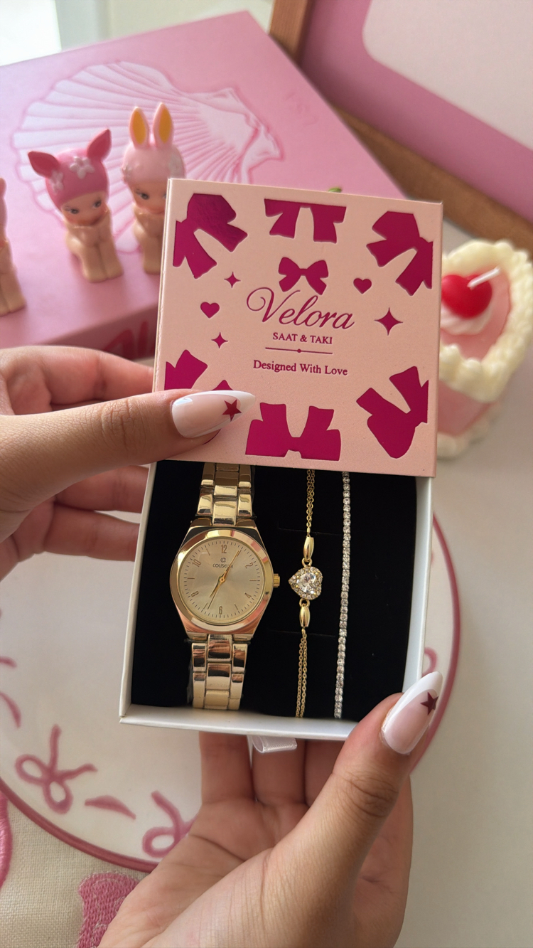 Gold içi gold nova set