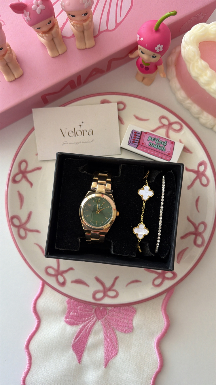 Gold yeşil set