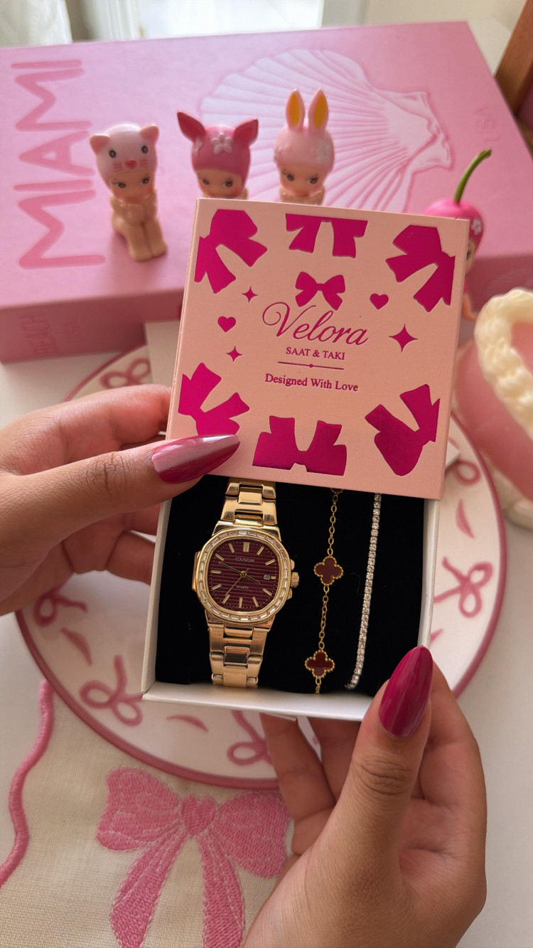 Gold bordo ptek set