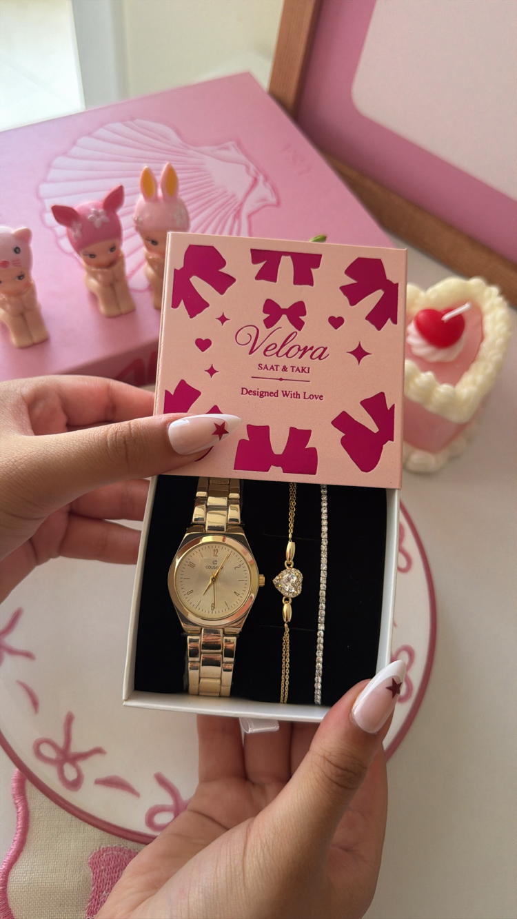 Gold içi gold nova set