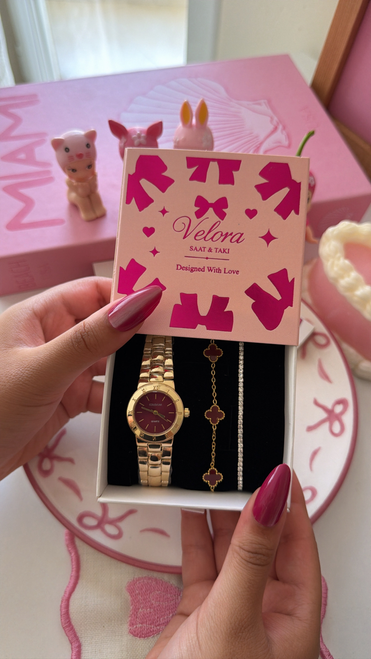 Gold bordo sevora set