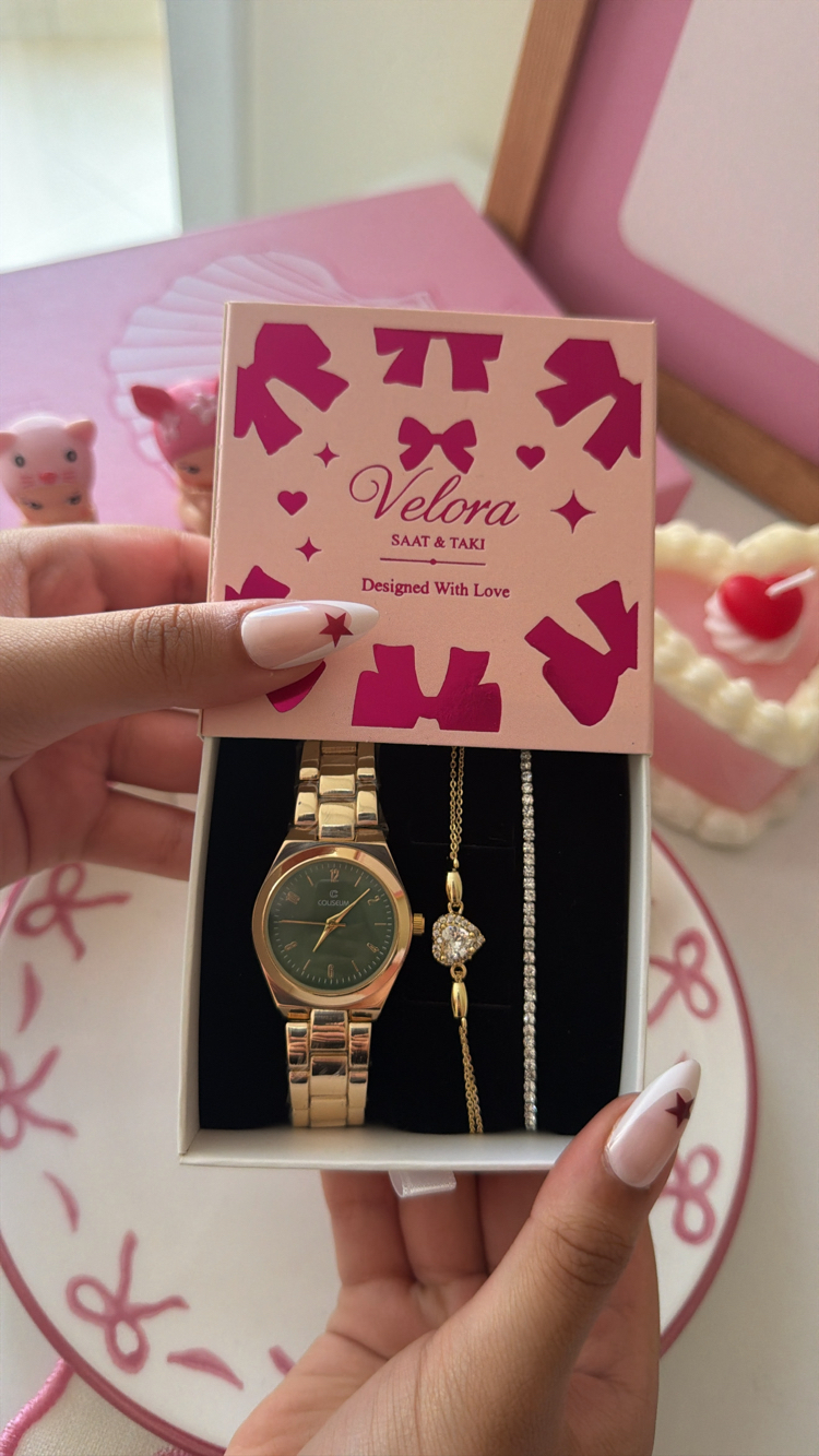Gold yeşil set