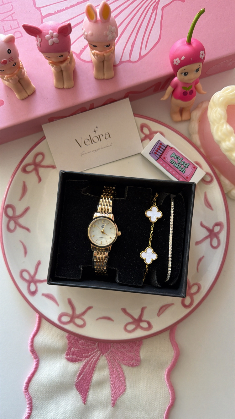 Gold mini clasy set