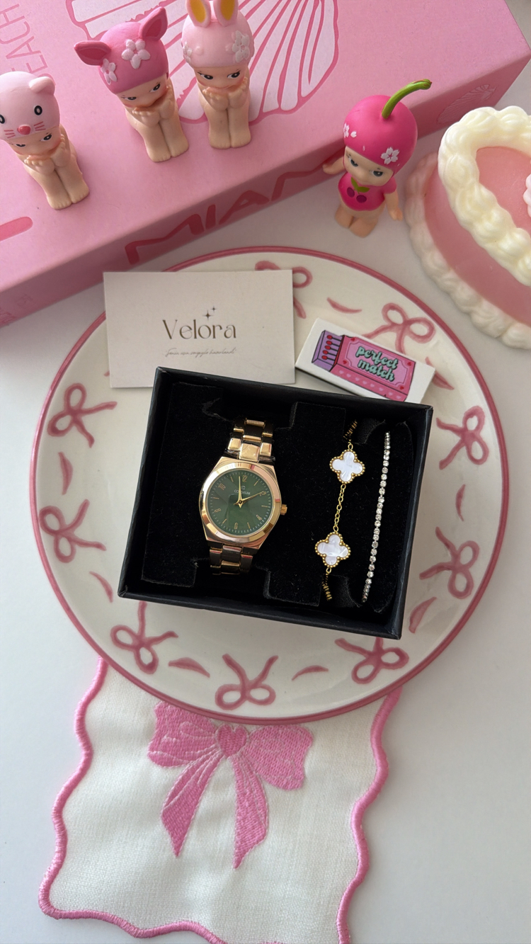 Gold yeşil set