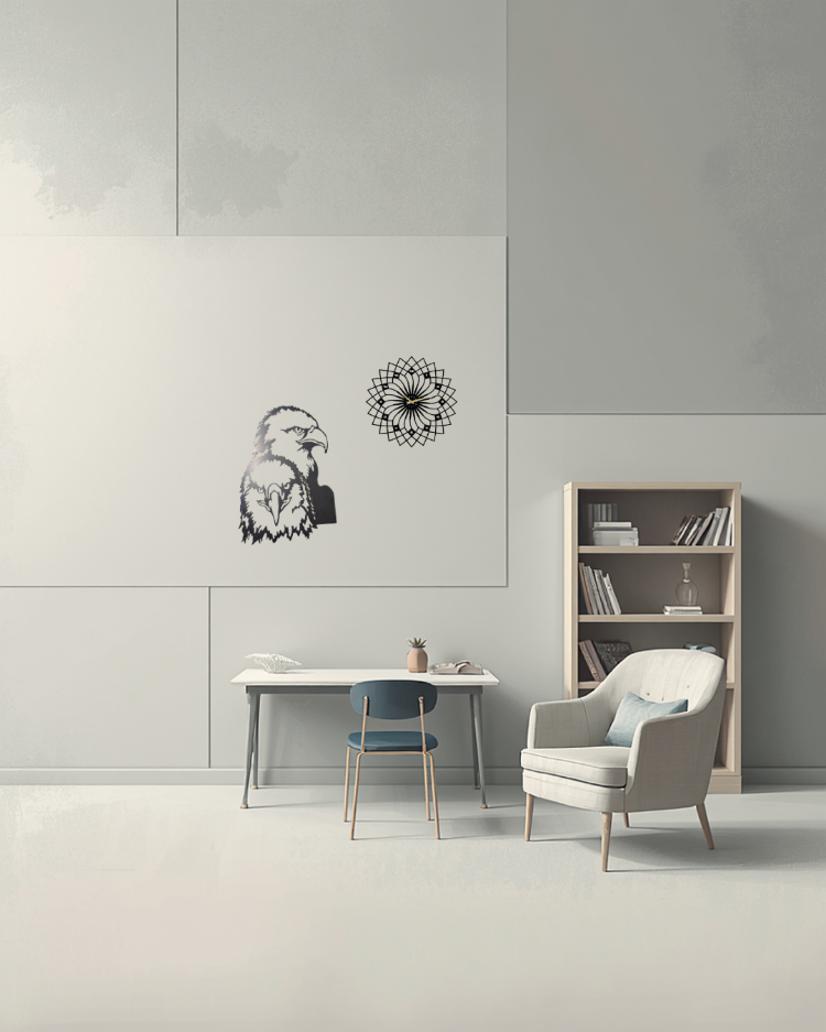 Kartal Dekoratif Metal Tablo 