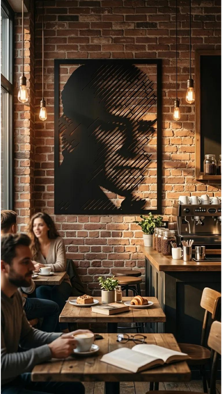 Dekoratif Metal Kesim Atatürk Portre Tablosu