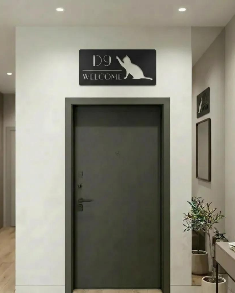 LAZER KESİM METAL KAPI NUMARASI