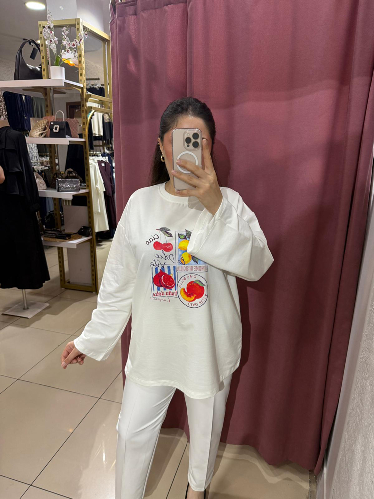 Baskılı bluz