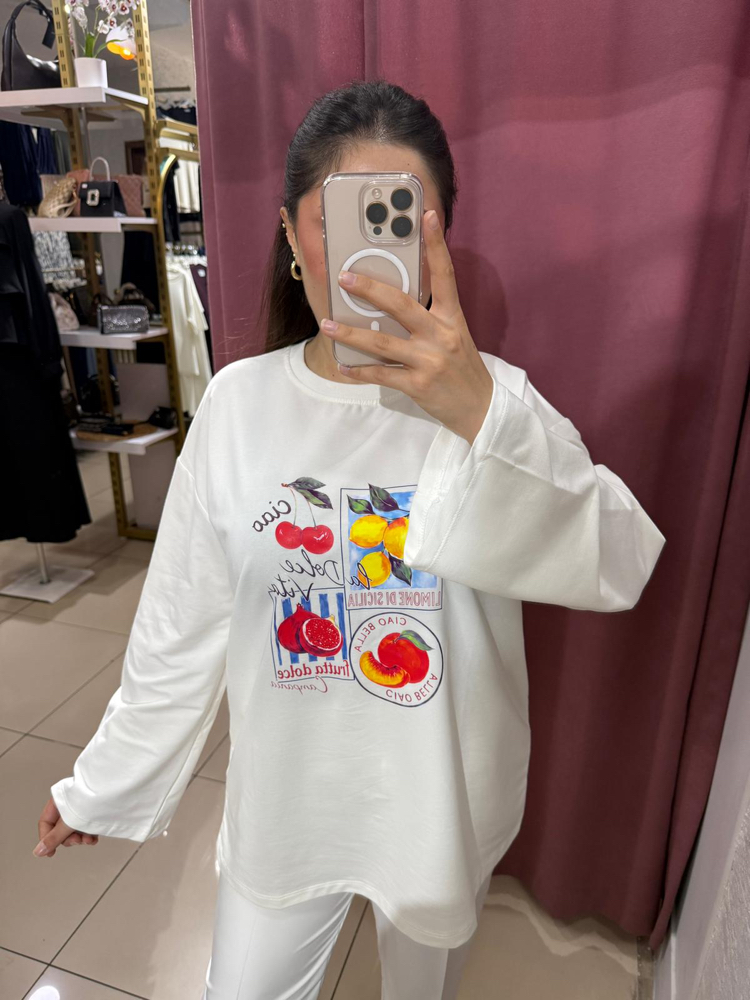 Baskılı bluz